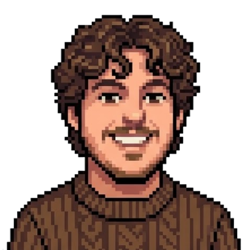 Santiago Bocco Rodríguez, pixel-art portrait